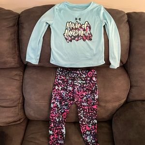 Under armour girls 3t set